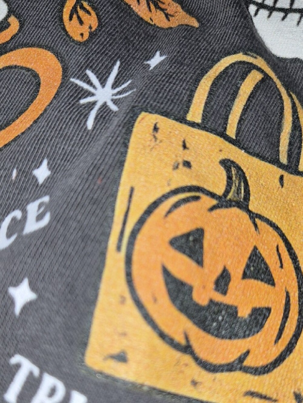 Comfort Colors Halloween Graphic Tee - Black Pumpkin Spice Design - Picture 3 of 3